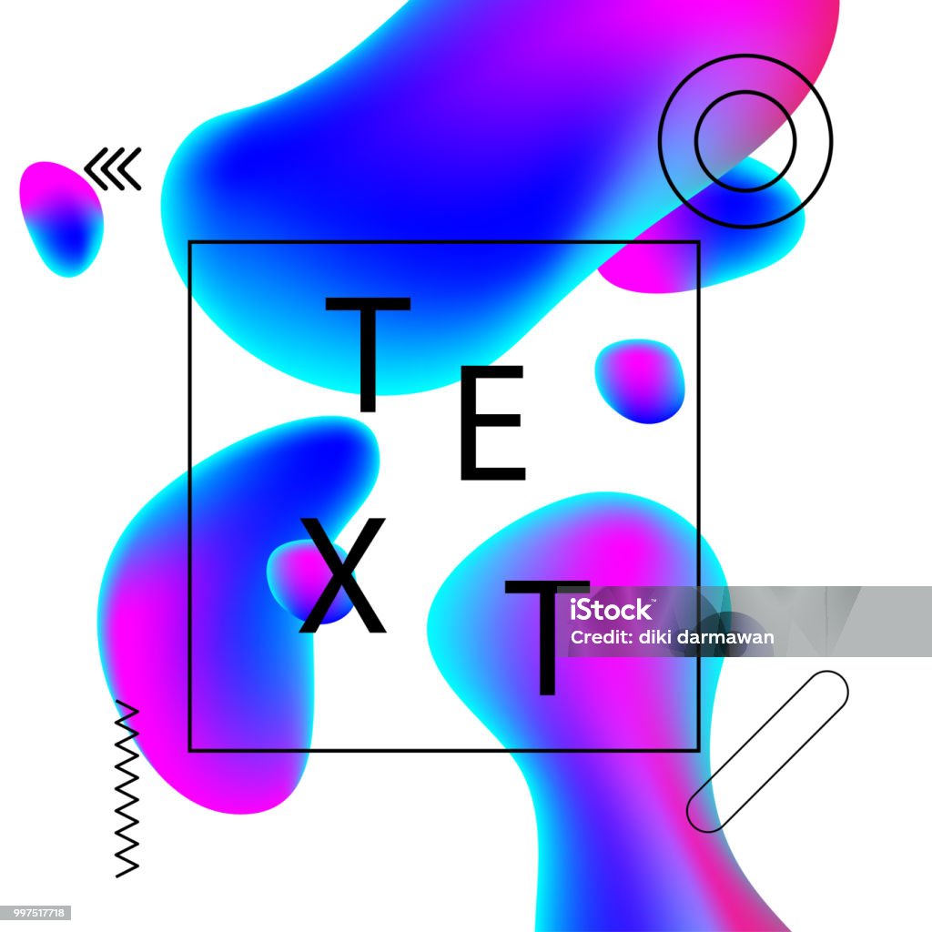 Liquid Spots Vector Modern Liquid Colored Spot Stock Illustration - Download Image Now ...