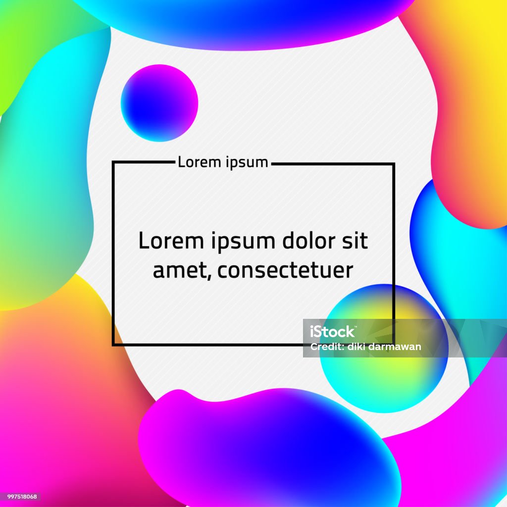 Liquid Spots Vector Modern Liquid Colored Spot Stock Illustration - Download Image Now ...