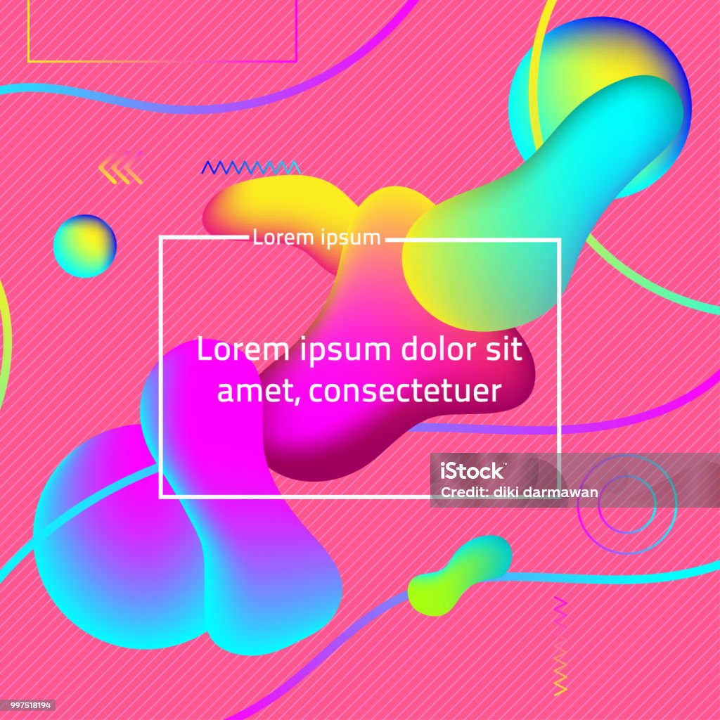 Liquid Spots Vector Modern Liquid Colored Spot Stock Illustration - Download Image Now ...
