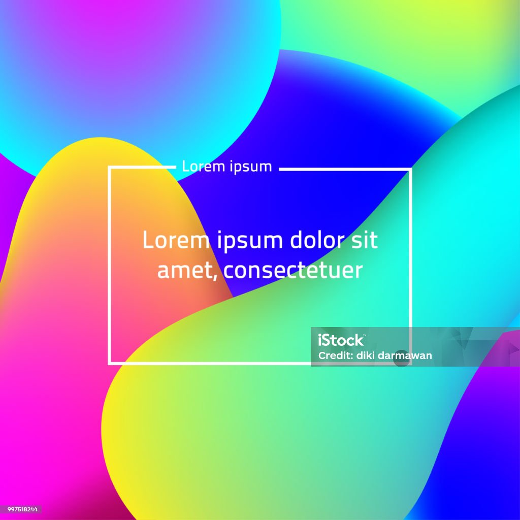 Liquid Spots Vector Modern Liquid Colored Spot Stock Illustration - Download Image Now ...