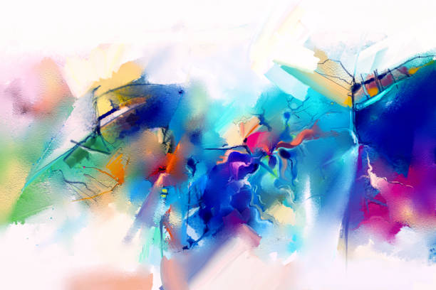istock Abstract colorful oil painting on canvas texture 997523128