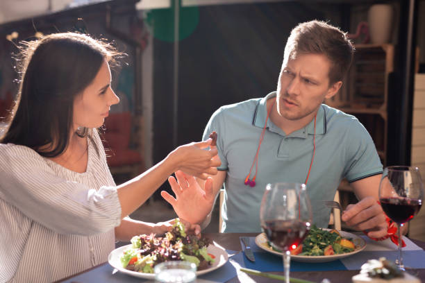 istock Blonde-haired vegetarian having no desire eating meat 997544670