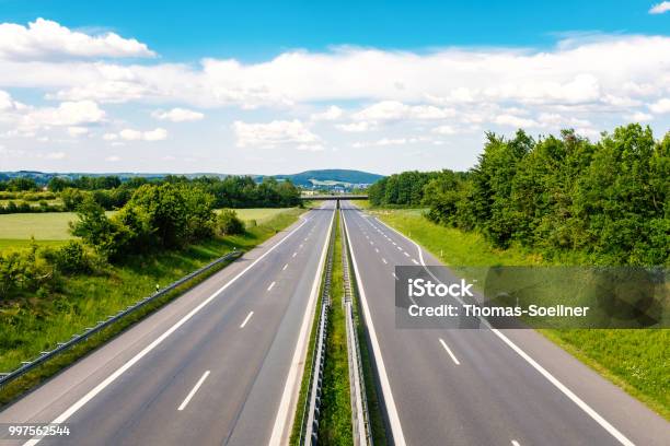 Traffic Stock Photo - Download Image Now - Highway, Multiple Lane Highway, Empty