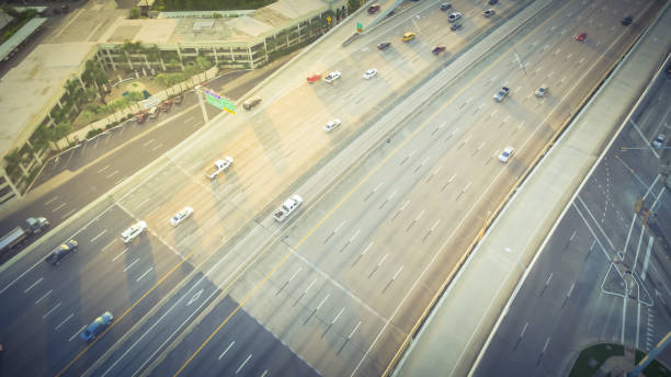 istock Panorama aerial asphalt elevated highway panorama 997596176