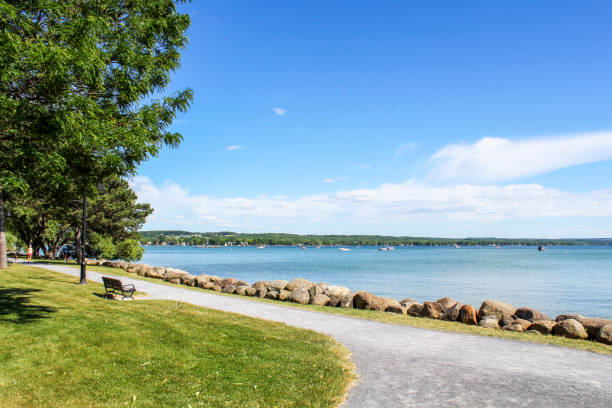 istock Bench view on Canandaigua Lake 997598264