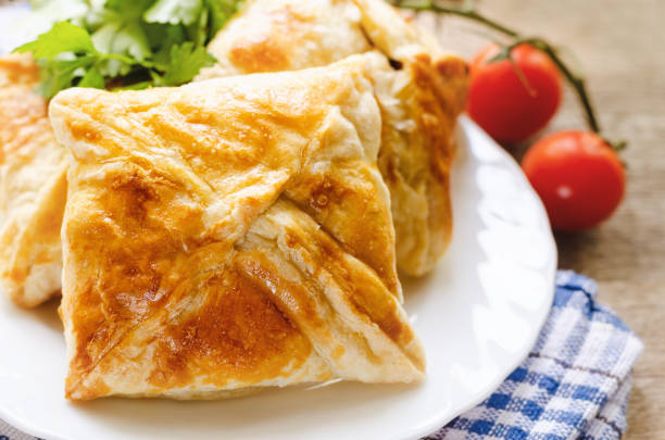 istock Homemade puff pastry with chicken and mushroom 997601018