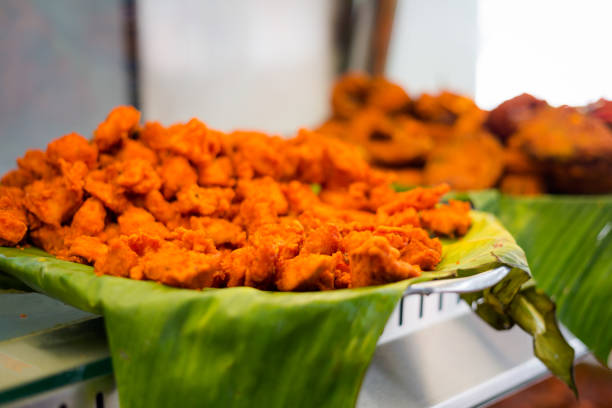 istock Malaysian banana leaf buffet meal 997612134
