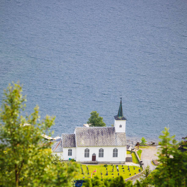 istock Bruvik Lutheran Church, island Osteroy Norway 997616344