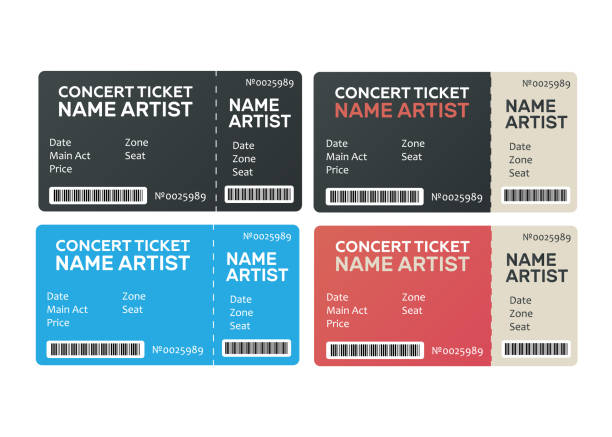 istock Music, Dance, Live Concert tickets templates. Ticket for event. 997621016