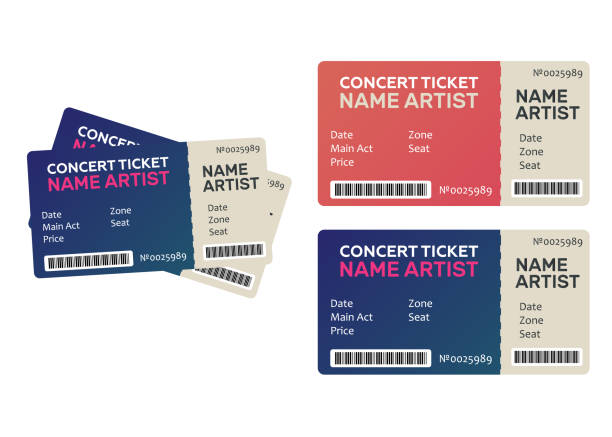 istock Ticket concert invitation, show. Music, Dance, Live Concert tickets templates 997621108