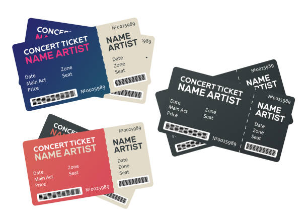 istock Vector paper ticket. Music, Dance, Live Concert tickets templates 997621456