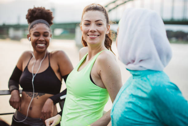 istock Woman gathering on outdoor training 997639240