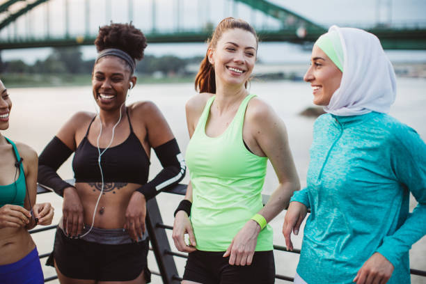 istock Woman gathering on outdoor training 997639260