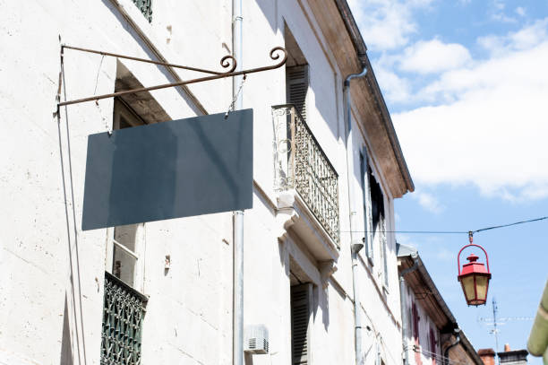 istock old shop sign mockup 997647806