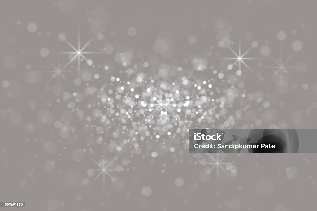 Bokeh Light grey Background Lighting Equipment, Bubble, Glitter, Celebration Event, Christmas Glittering stock vector