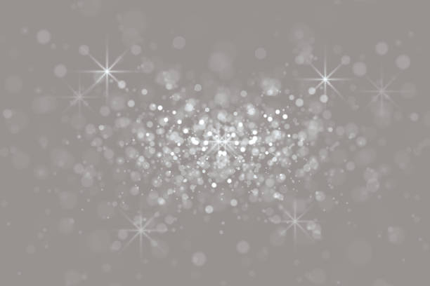 Bokeh Light grey Background Lighting Equipment, Bubble, Glitter, Celebration Event, Christmas glitter illustrations stock illustrations