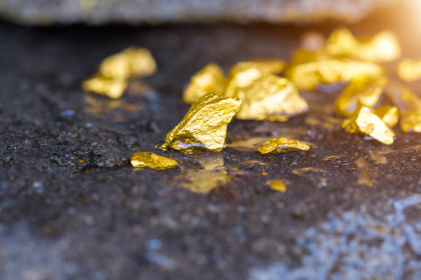 złoto na kamiennym piętrze odkrywanie sukcesu i koncepcje inwestycyjne z partnerami biznesowymi. - gold bullion ingot stock market zdjęcia i obrazy z banku zdjęć