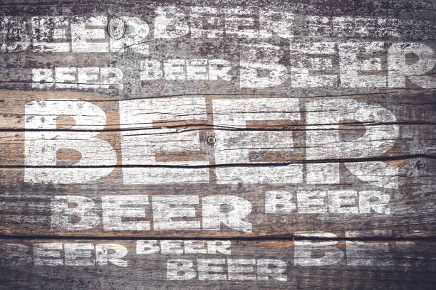 istock Beer menu on an old wooden plank 997746362