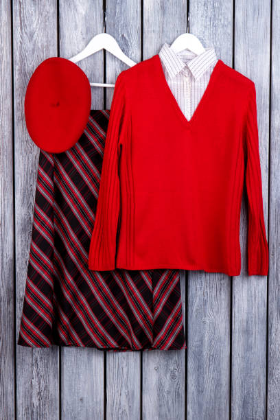 istock Flat lay classy winter apparel for women. 997778250