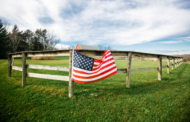 istock American flag in the countryside 997779176
