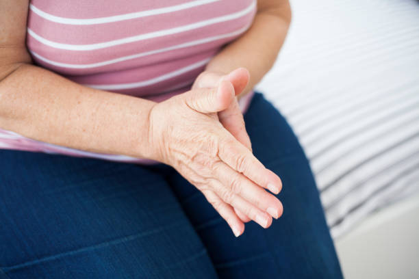 istock Close-up of an elderly woman's hand joined together 997795840