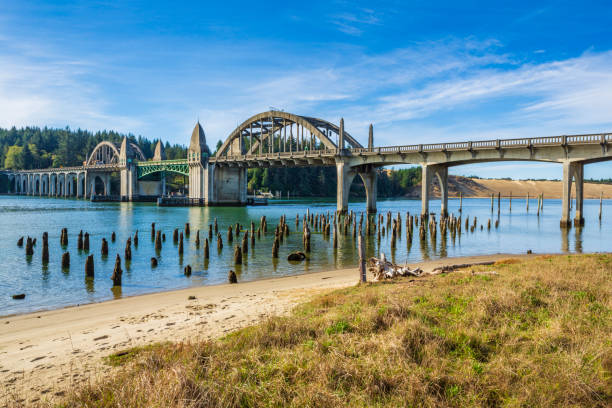 The Siuslaw River Bridge is a bascule bridge that spans the Siuslaw River on U.S. Route 101 in Florence, Oregon