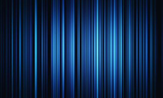 Blue lights for futuristic background. Internet concept, movement motion blurry technology background. 3d illustration.