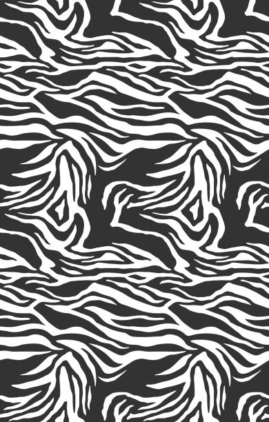 istock Zebra pattern, stylish stripes texture. Animal natural print. For the design of wallpaper, textile, cover. Vector seamless background. 997835036