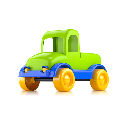 Car toy truck. 3D illustration