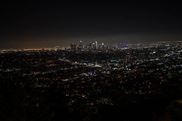 istock Los Angeles night view in the Griffith Observatory 997884450