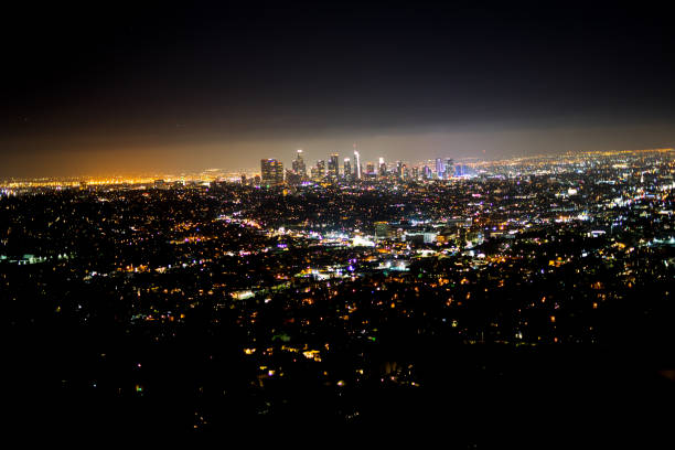 istock Los Angeles night view in the Griffith Observatory 997884488
