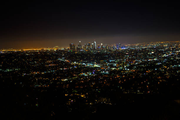 istock Los Angeles night view in the Griffith Observatory 997884608