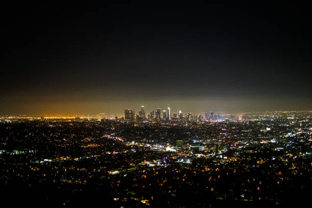 istock Los Angeles night view in the Griffith Observatory 997884736