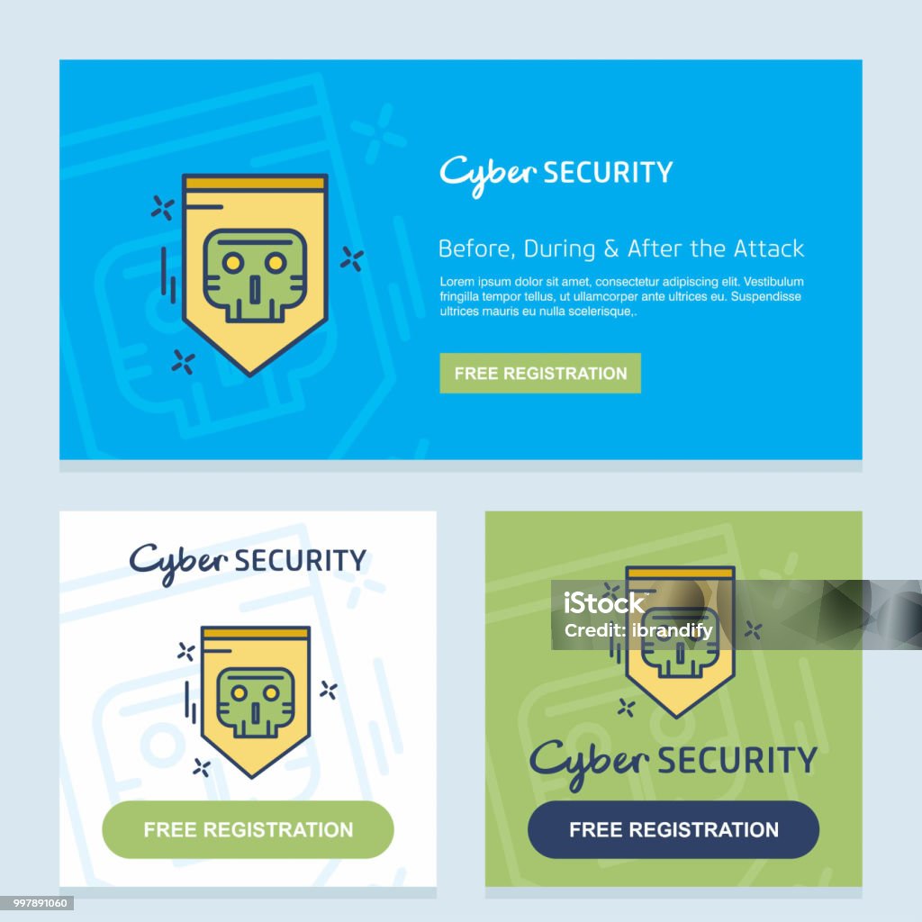 Internet Security Design With Creative Design Vector Stock Illustration ...