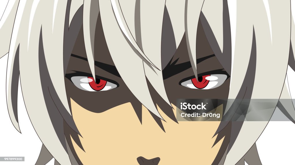 Ilustración de Cara De Dibujos Animados Con Ojos Rojos Sobre Fondo Blanco Banner De Web De Anime Manga En Estilo Japonés Ilustración De Vector y más Vectores Libres de Derechos de Estilo Ilustración de Cara De Dibujos Animados Con Ojos Rojos Sobre Fondo Blanco Banner De Web De Anime Manga En Estilo Japonés Ilustración De Vector y más Vectores Libres de Derechos de Estilo