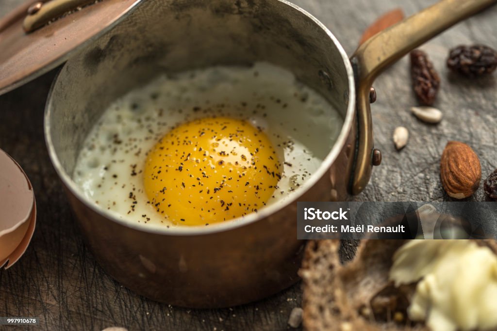 Egg Casserole French egg style Almond Stock Photo