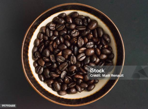 Coffee Bean Stock Photo - Download Image Now - Backgrounds, Breakfast, Cafe