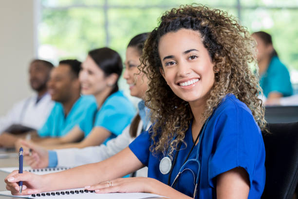 istock Beautiful female medical school student 997931330