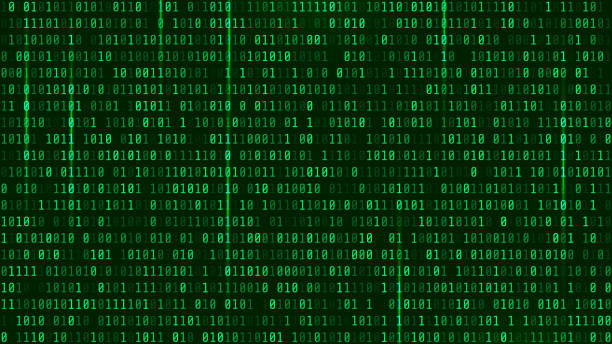 マトリックスの背景スタイル。コンピューター ウイルスやハッカーの画面の壁紙。グリーンは支配的な色です。行列形式 16:9 - vector web page internet backgrounds点のイラスト素材／クリップアート素材／マンガ素材／アイコン素材