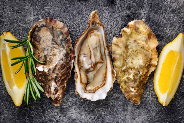 istock Fresh oysters with lemon and rosemary 997945182