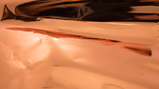 Shiny copper foil for printing work , hot foil ,  texture background