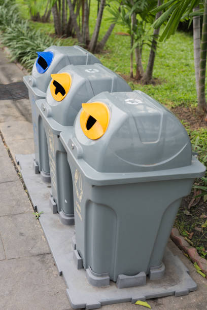 istock Many trash bins in the park. 997959896