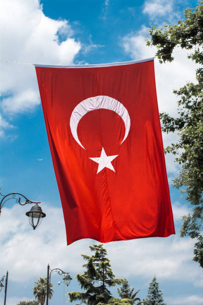 istock Turkish national flag hang in view in the open air 997959914