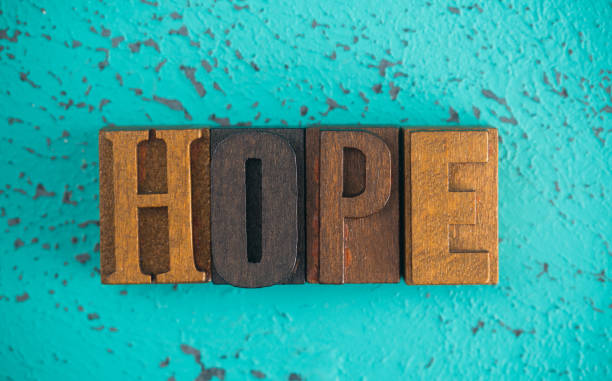 istock Hope Spelled in Wooden Type Set Block Letters 997991314