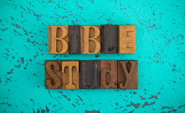 istock Bible Study Spelled in Wooden Type Set Block Letters 997991656