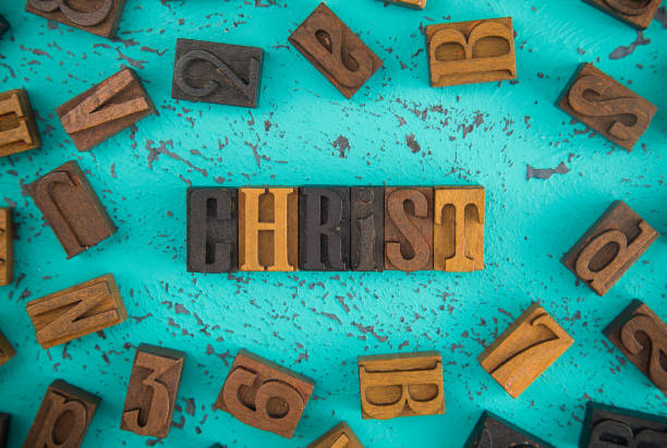 istock Christ Spelled in Wooden Type Set Block Letters 997994028