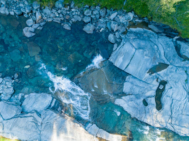 istock Remote located river in the great wilderness seen from above 998011720
