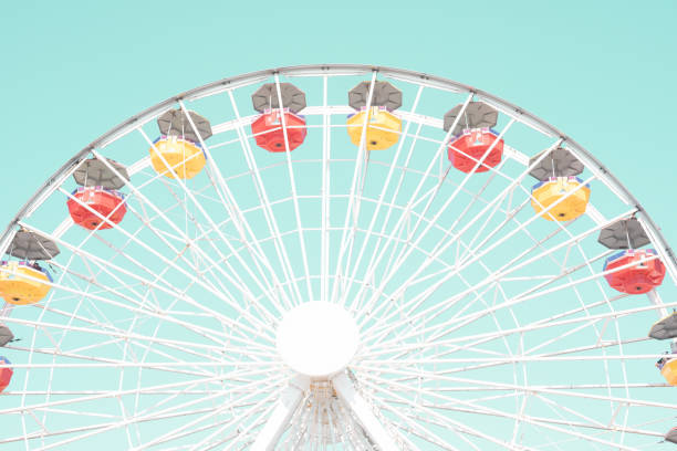 Vintage ferris wheel stock photo