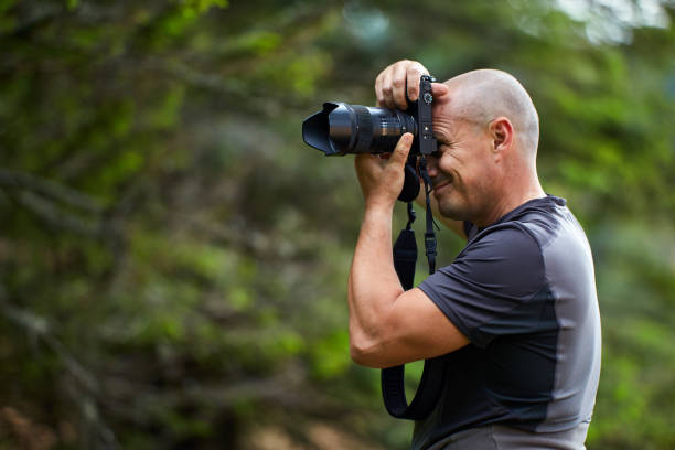 Professional photographer outdoor