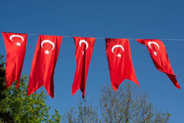 istock Turkish national flag hang in view in the open air 998094422